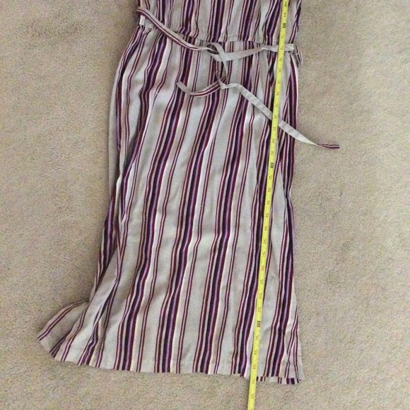 Striped Multi Color Spaghetti Strap Spring Summer Dress - Picture 3 of 6